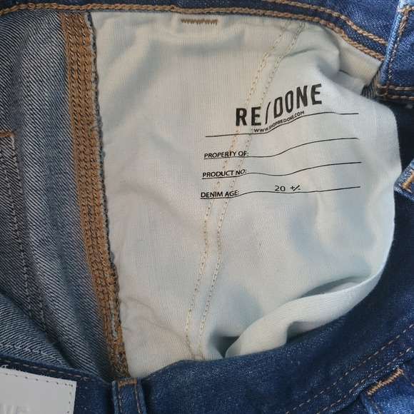 RE/DONE Utility Loose Oversized Jeans In True Rinse Size 25 Waist 30 - Picture 8 of 16